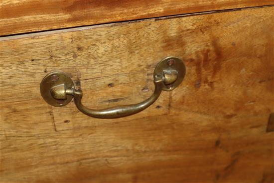 A Victorian camphorwood trunk W.104cm